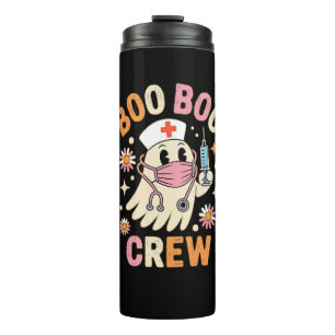 Boo Boo Crew Halloween Ghost Nurse Essential T-Shi Thermal Tumbler