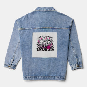 Boo Boo Crew Halloween Nurse Classic T-Shirt Denim Jacket