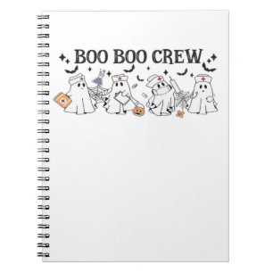 Boo Boo Crew Halloween Nurse Classic T-Shirt Notebook