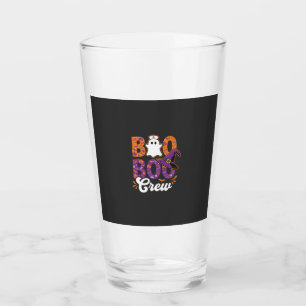 Boo Boo Crew Halloween Nurse Ghost Design Glass