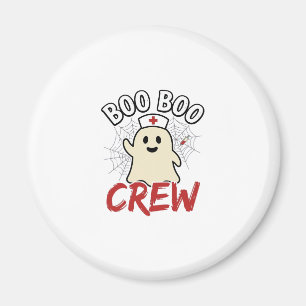 Boo Boo Crew Halloween Nurse Ghost Vintage Design_ Magnet