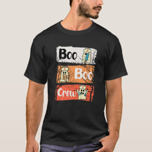 Boo Boo Crew Halloween Nurse Ghosts Funny Paramedi T-Shirt