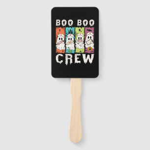 Boo Boo Crew Halloween Nurse Hand Fan
