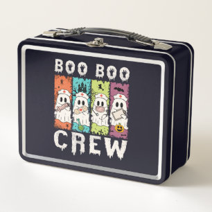 Boo Boo Crew Halloween Nurse Metal Lunch Box
