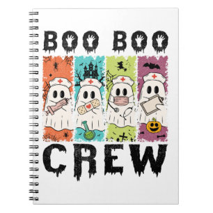 Boo Boo Crew Halloween Nurse Notebook