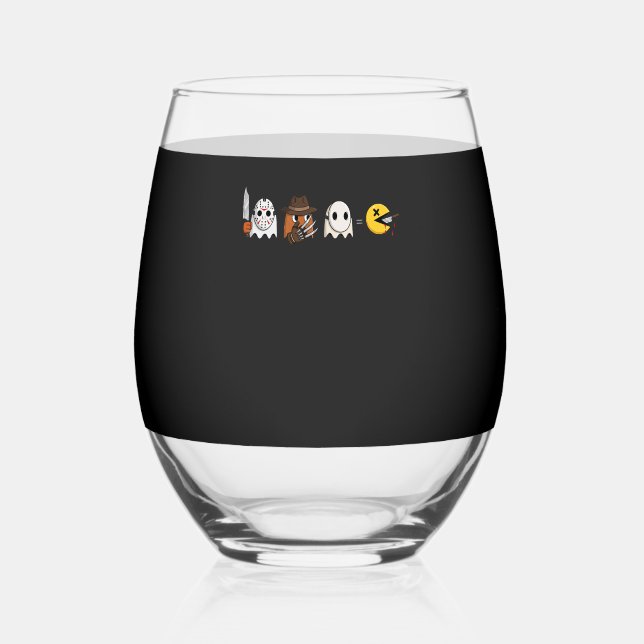 Boo Boo Crew Halloween Nurse Stemless Wine Glass (Front)