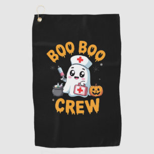 Boo Boo Crew Nurse Cute Ghost Halloween Nursing Es Golf Towel