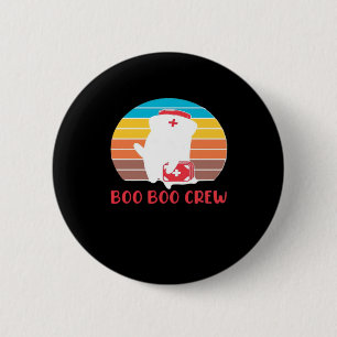 Boo Boo Crew Nurse Funny Ghost Halloween Classic T 6 Cm Round Badge