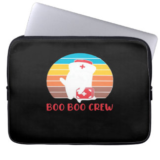 Boo Boo Crew Nurse Funny Ghost Halloween Classic T Laptop Sleeve