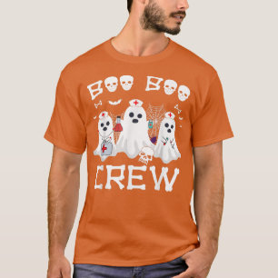 Boo Boo Crew Nurse Funny Ghost Halloween Nurse Nur T-Shirt