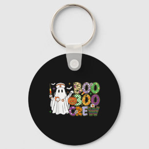 Boo Boo Crew Nurse Funny Ghost Pumkin Halloween Wo Key Ring