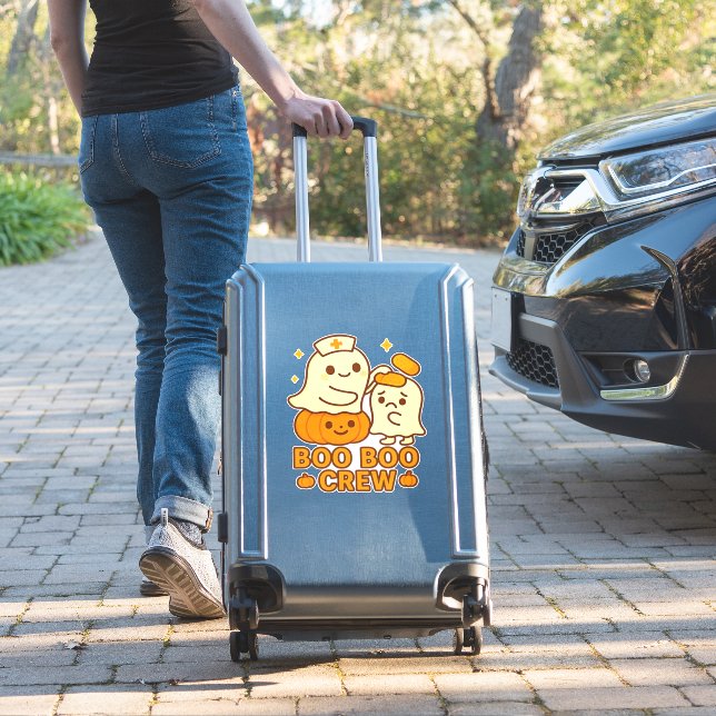 Boo Boo Crew Nurse Funny Halloween Ghost Nurse Gir (Suitcase Insitu)