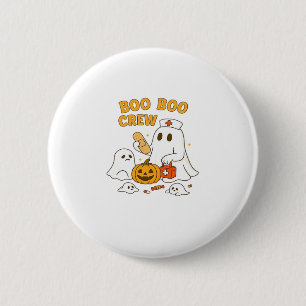 Boo Boo Crew Nurse Funny Halloween Ghost Nurse Gir 6 Cm Round Badge