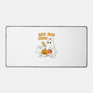 Boo Boo Crew Nurse Funny Halloween Ghost Nurse Gir Desk Mat