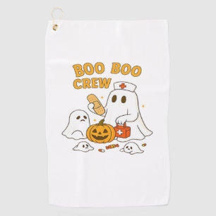 Boo Boo Crew Nurse Funny Halloween Ghost Nurse Gir Golf Towel