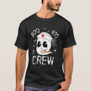 Boo Boo Crew Nurse Funny Hospital Halloween Night T-Shirt