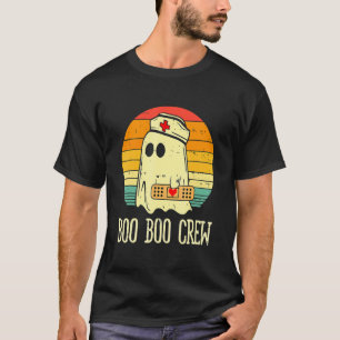 Boo Boo Crew Nurse Ghost Funny Halloween Costume_1 T-Shirt