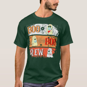 Boo Boo Crew Nurse Ghost Funny Halloween Costume 6 T-Shirt
