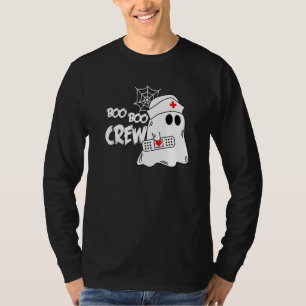 Boo Boo Crew Nurse Ghost Funny Halloween Costume P T-Shirt