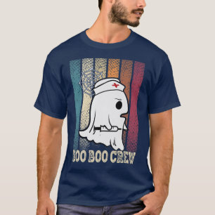 Boo Boo Crew Nurse Ghost Funny Halloween Costume P T-Shirt