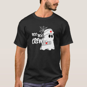 Boo Boo Crew Nurse Ghost Funny Halloween Costume P T-Shirt