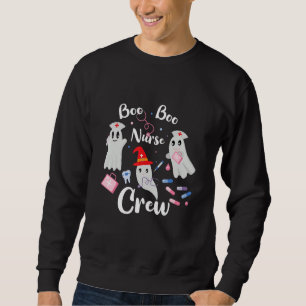 Boo Boo Crew Nurse Ghost  Halloween Costume 1 Sweatshirt