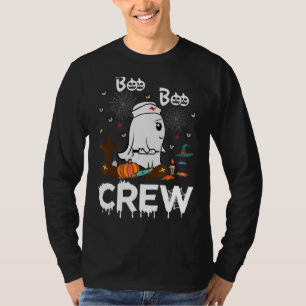 Boo Boo Crew Nurse Ghost Halloween Costume T-Shirt
