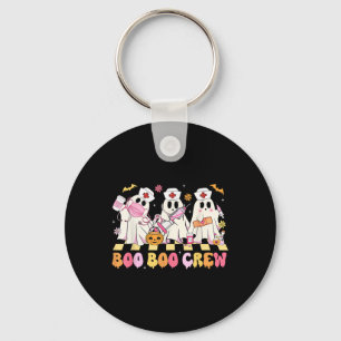 Boo Boo Crew Nurse Ghost Nursing Halloween Costume Key Ring