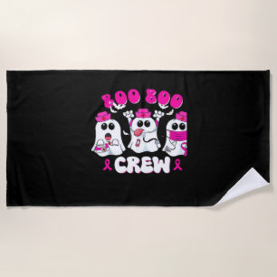 Boo Boo Crew Nurse Halloween Costume Ghost Breast  Beach Towel