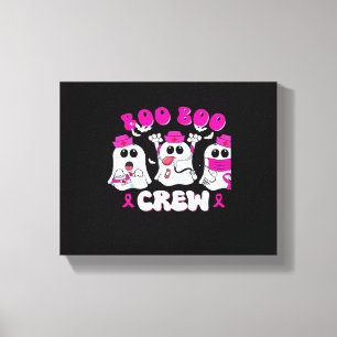 Boo Boo Crew Nurse Halloween Costume Ghost Breast  Canvas Print