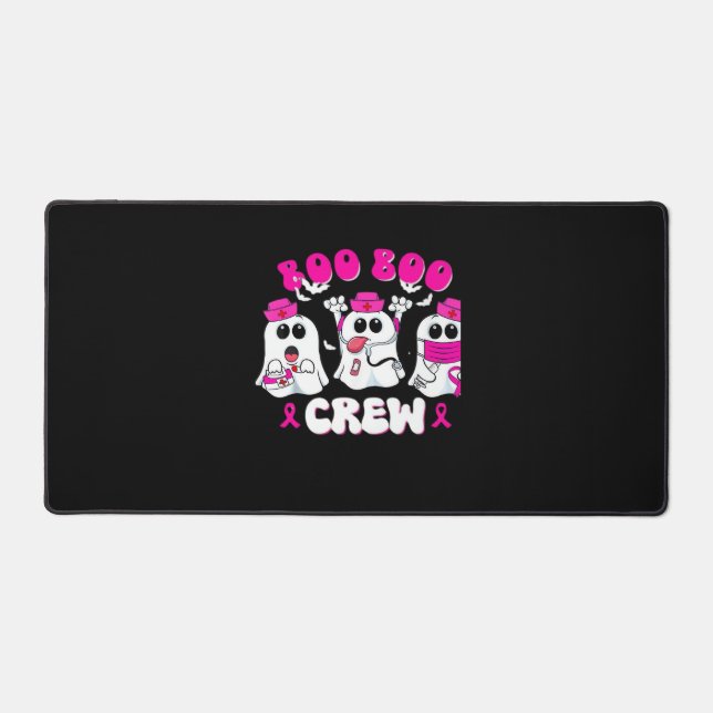 Boo Boo Crew Nurse Halloween Costume Ghost Breast  Desk Mat (Front)