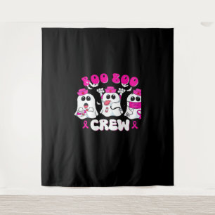 Boo Boo Crew Nurse Halloween Costume Ghost Breast  Tapestry