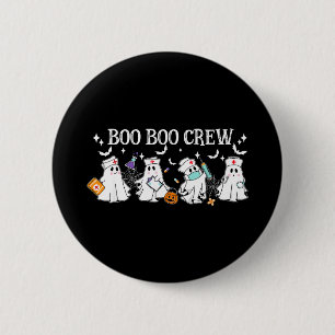 Boo boo crew nurse halloween funny nurse for women 6 cm round badge