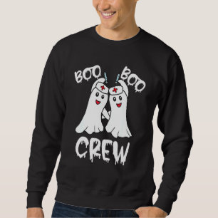 Boo Boo Crew  Nurse Halloween Ghost Costume Sweatshirt