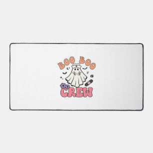 Boo Boo Crew Nurse Halloween Ghost Funny Classic T Desk Mat