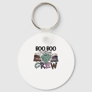 Boo Boo Crew Nurse Halloween Ghost Funny Classic T Key Ring