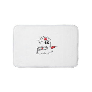 Boo Boo Crew Nurse Halloween Ghost Funny Oversized Bath Mat