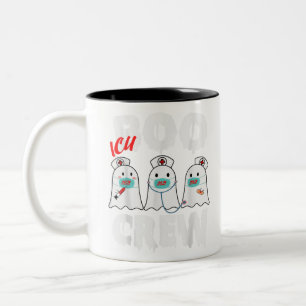 Boo Boo Crew Nurse Halloween Nurse for Women Men Two-Tone Coffee Mug