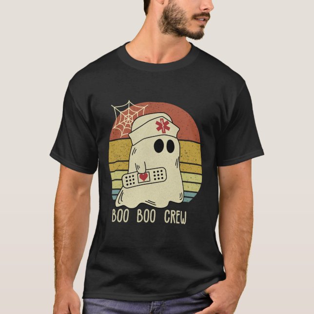 Boo Boo Crew Nurse Halloween Nurse For Women  T-Shirt (Front)