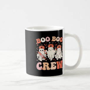 Boo Boo Crew Nurse Halloween Nurse Ghost Women Hal Coffee Mug