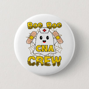 Boo Boo Crew Nurse Halloween Nurses Ghost 6 Cm Round Badge