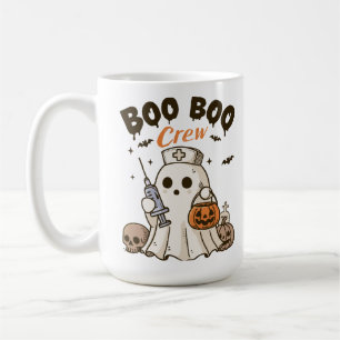 Boo Boo Crew Nurse Personalised Halloween Coffee Mug