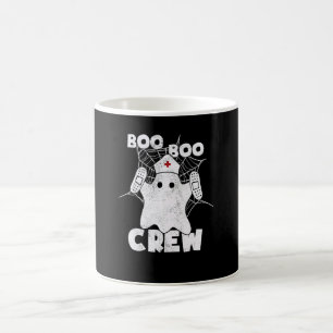 Boo Boo Crew Nurse Rn Halloween Ghost Costume Coffee Mug