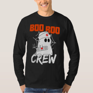 Boo Boo Crew Nurse Scary Halloween Costume Ghost T-Shirt