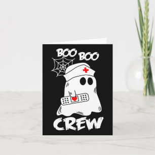 Boo Boo Crew Nurse Shirts Halloween Nurse Shirts F Card