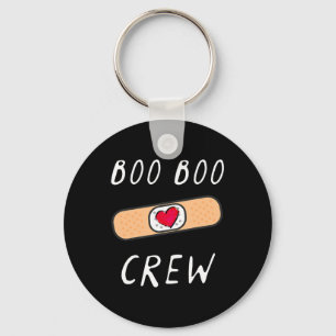 Boo Boo Crew Nurse T Shirt Funny Cute Halloween Gi Key Ring