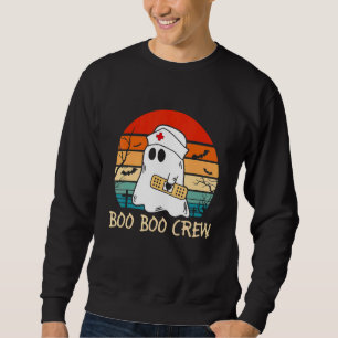 Boo Boo Crew quote Nurse cool Halloween Nurse Cost Sweatshirt