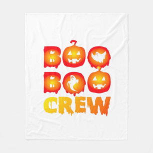 Boo Boo Crew Shirt – Funny Ghost Halloween Nurse & Fleece Blanket