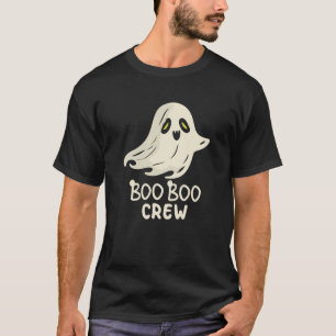 Boo Boo Crew's Ghost Nurse Funny Halloween T-Shirt