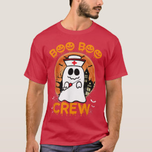 Boo Boo Funny Crew Halloween Doctor Nurse Nursing T-Shirt